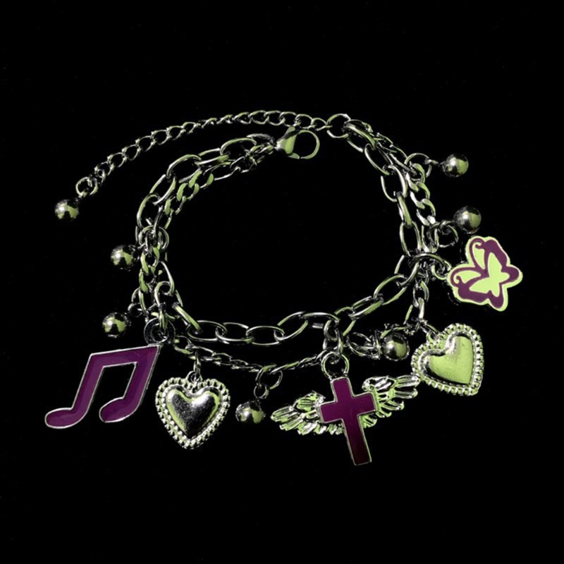 Vòng Đeo Tay Bằng Thép Không Gỉ Phong Cách Hip Hop