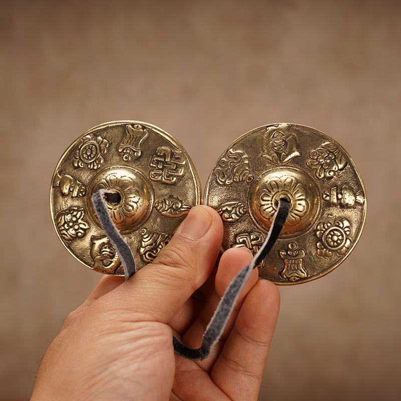 Nepal Dingxia Finger Cymbals Pure Copper Professional Meditation Yoga Percussion Therapy Instrument 