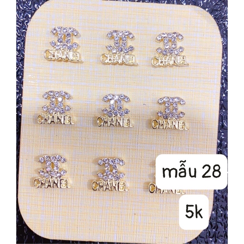 Charm chữ thương hiệu Channel - charm nail giá rẻ
