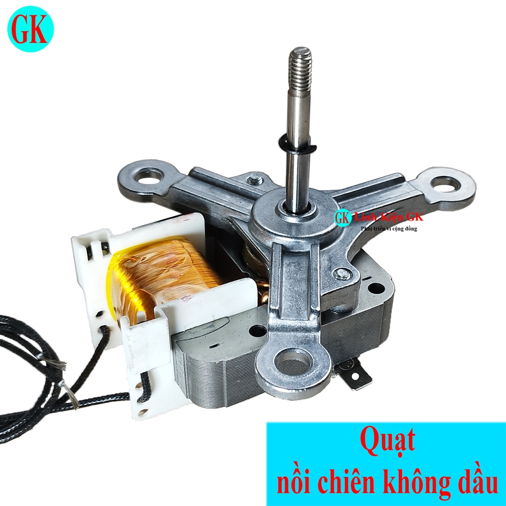 Quạt nồi chiên không dầu trục 6mm chiều quay thuận, ren ngược [G8-T5-01]