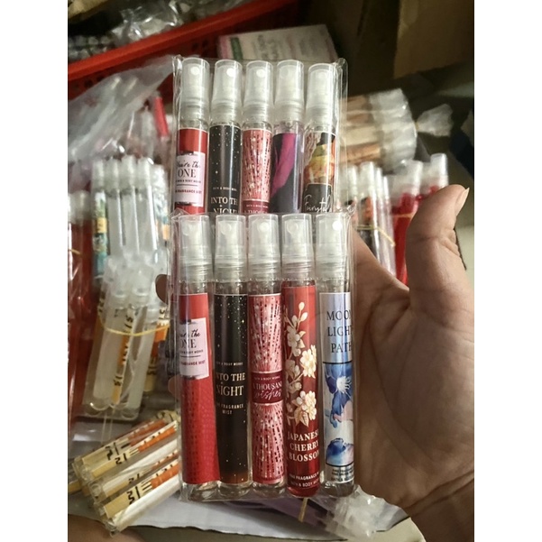 Xịt thơm toàn thân  set 5 ống 10ml siêu dễ thương,siêu thơm