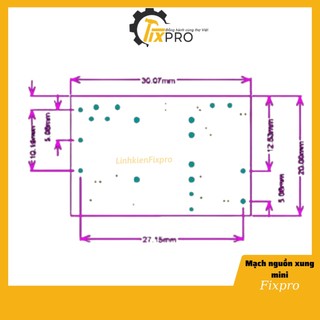 Mạch nguồn xung mini 12V 400mA 700mA 5V chất lượng tốt - Linh kiện Fixpro