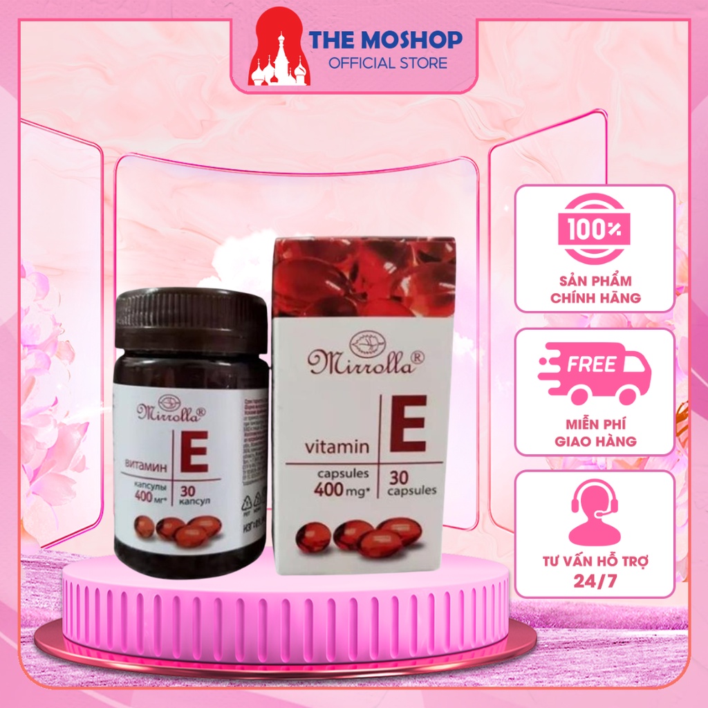 Vitamin E 400mg mirrolla xuất xứ Nga