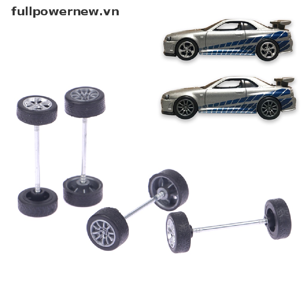 1 Bộ Bánh Xe Cao Su Tỉ Lệ 1: 64 Dành Cho Xe Hơi Đồ Chơi