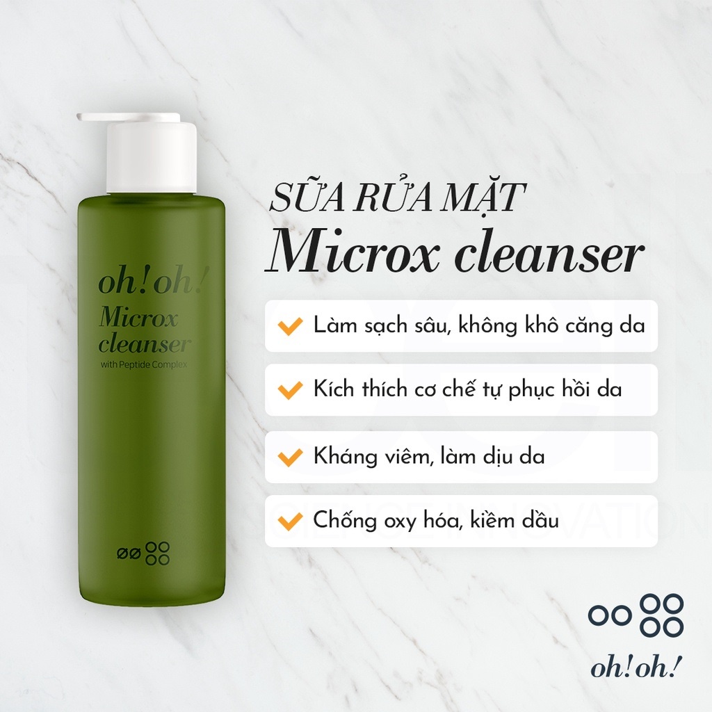 SỮA RỬA MẶT OH!OH! MICROX CLEANSER WITH PEPTIDE COMPLEX 150G
