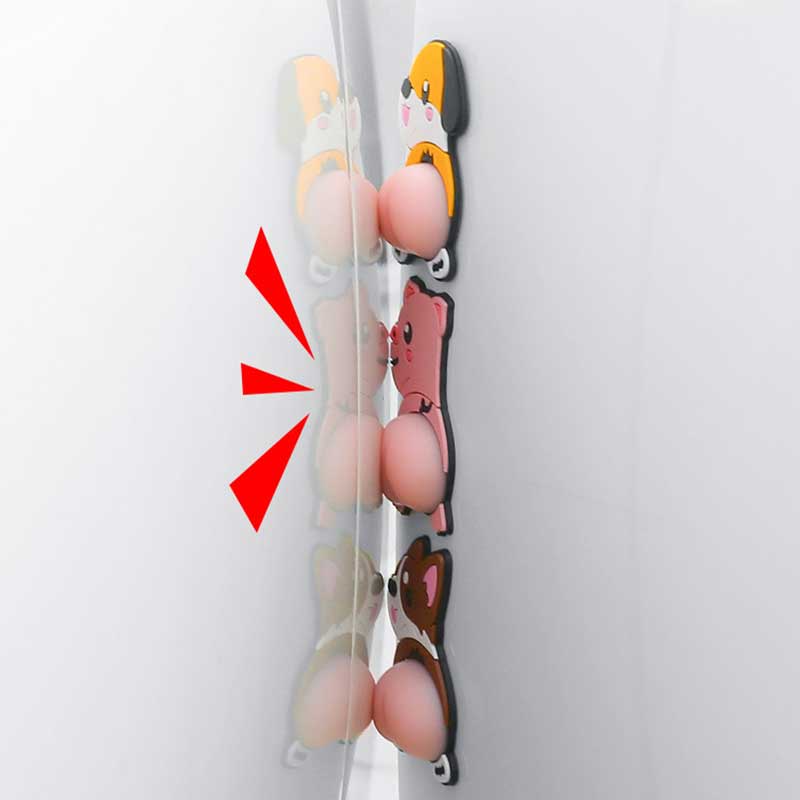 Bộ 2 Miếng Dán Bảo Vệ Kính Chiếu Hậu Xe Hơi Chống Va Chạm Chống Trầy Xước Họa Tiết Hoạt Hình Dễ Thương