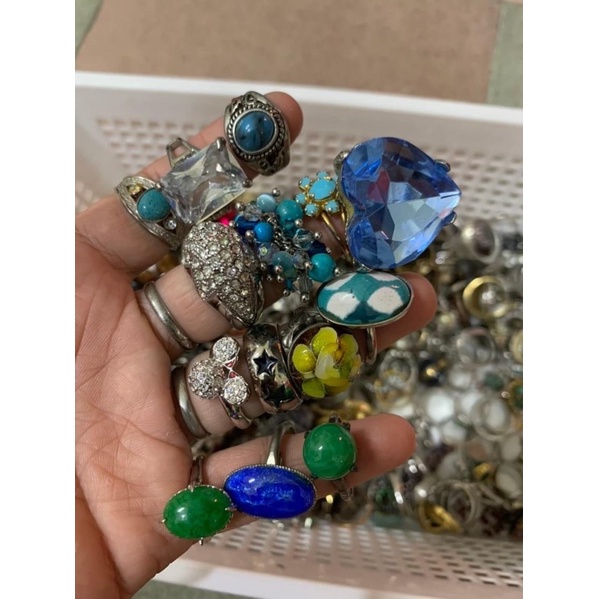 Nhẫn, Phụ Kiện Si Nhật, Nhẫn Size 10( 16,5cm), Nhẫn Thời Trang, Đá, Gỗ,Thép Không Gỉ, Trai, Xà cừ, Món Quà Độc Lạ