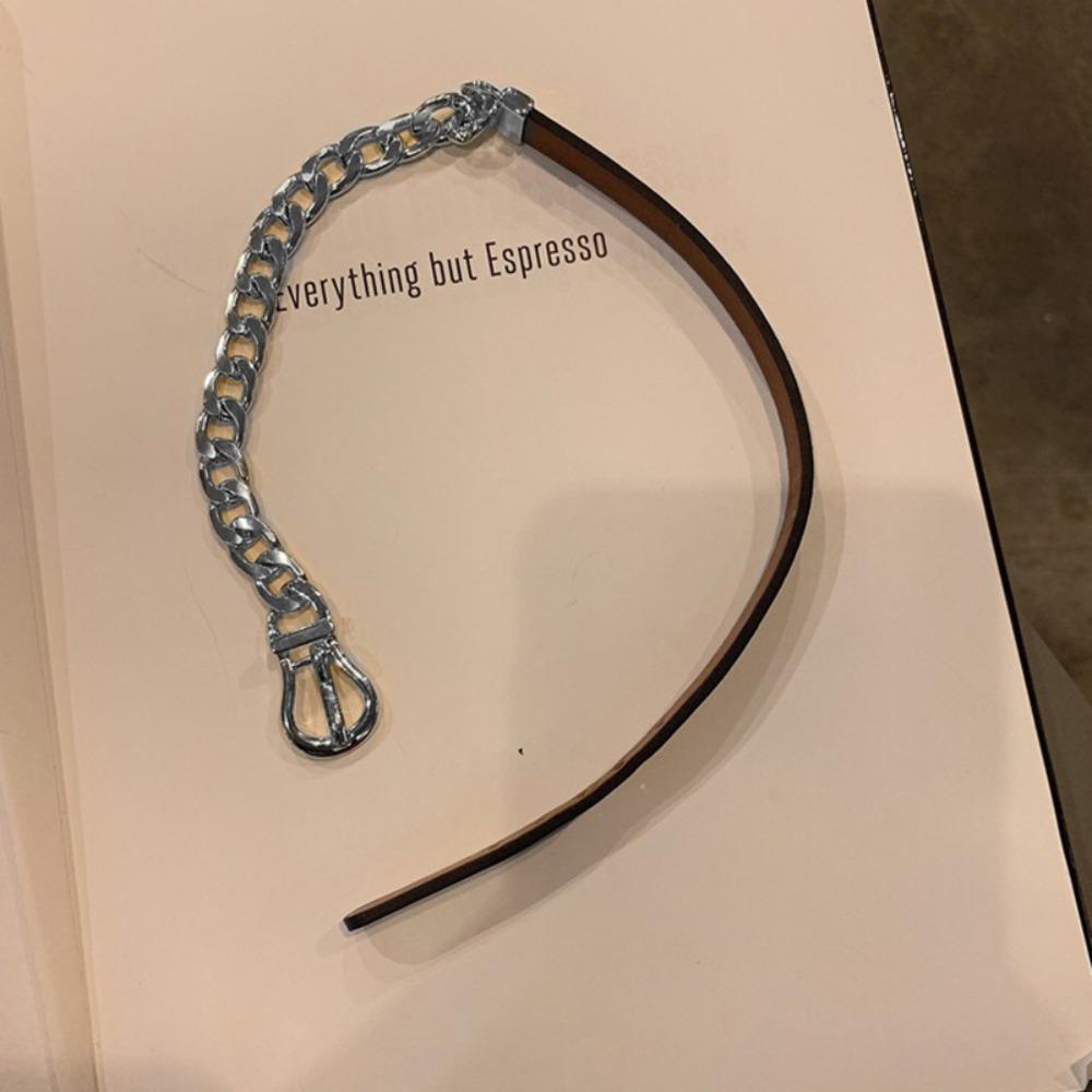 AROMA Vòng Cổ Choker Bằng Da Màu Đen Phong Cách Gothic Cho Nữ