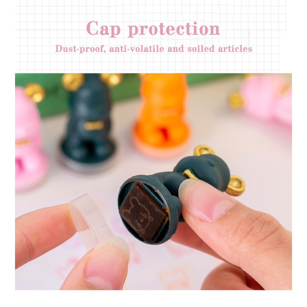 Hoạt Hình Gấu Con Dấu Dễ Thương Xếp Hình Trẻ Em Con Dấu Nhựa Đồ Chơi Ngộ nghĩnh DIY Mini Trường Mẫu Giáo Giải Thưởng Quà Tặng Truing1