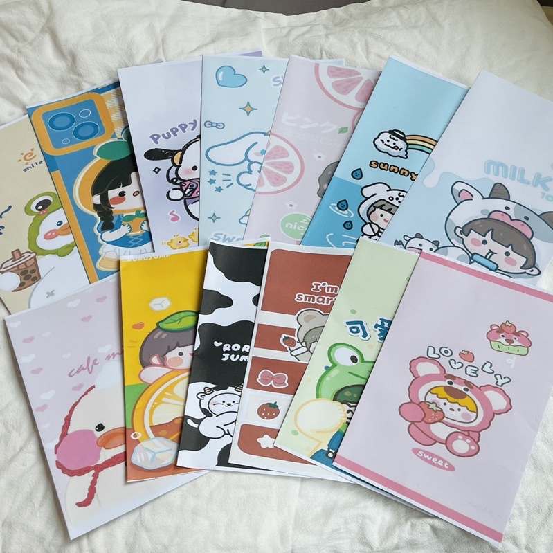 Set 5 Túi giấy gói quà cute, túi đựng kẹo nhiều hình xinh xắn