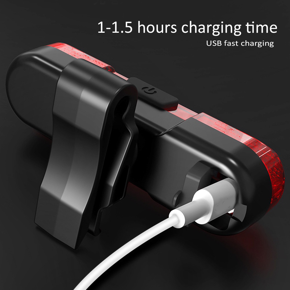 Có thể bán buôn Đèn LED ở đuôi xe đạp có thể sạc lại USB Xe leo núi Cảnh báo an toàn phía sau Vermont055 Hàng giao ngay