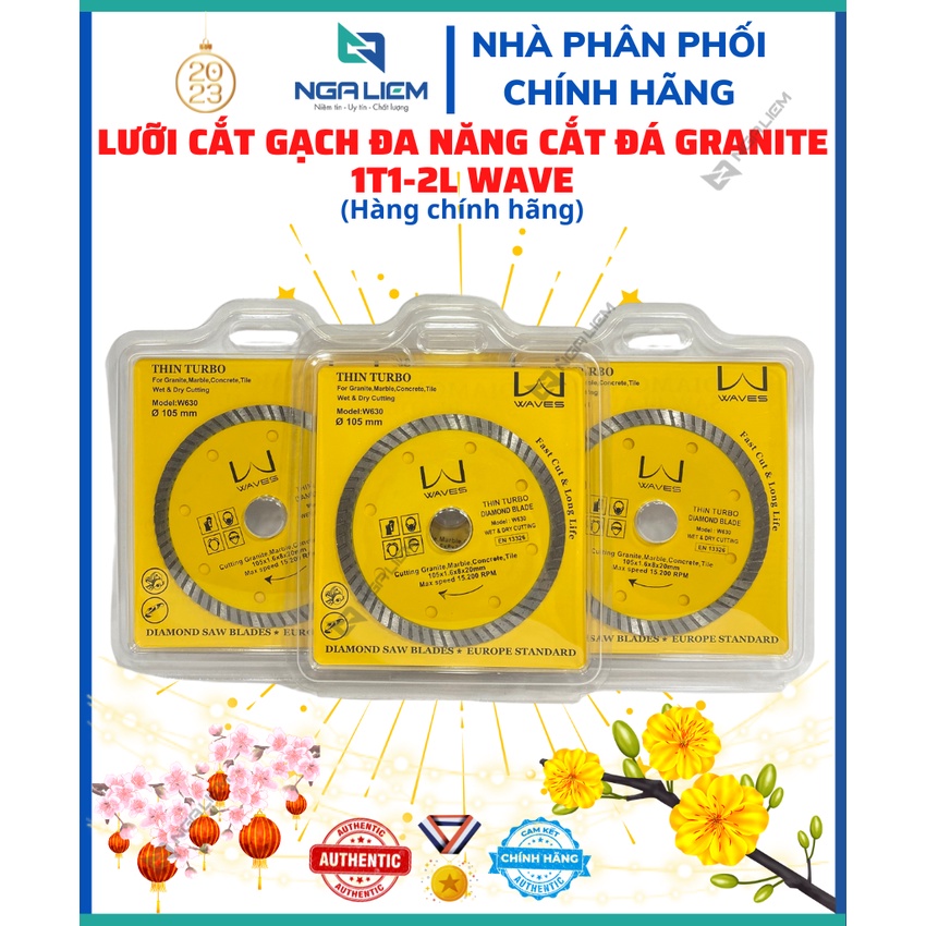 Lưỡi Cắt Gạch Đa Năng Cắt Đá Granite 1T1-2L WAVES