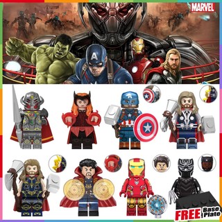 Ultron Minifigures Thor Captain America Wanda Avengers Age of Ultron Iron Man Doctor Strange Mini Figures Đồ Chơi Quà Tặng