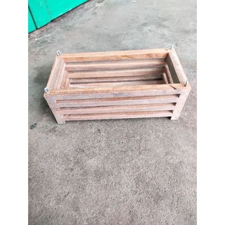 chậu gỗ trồng lan  chữ nhật 15x30cm