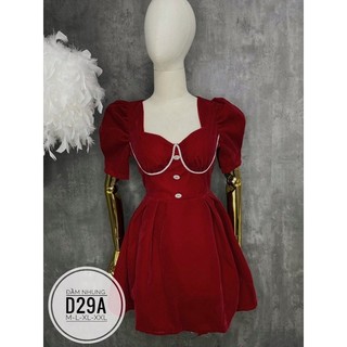BIGSIZE PĐầm nhung D29A
