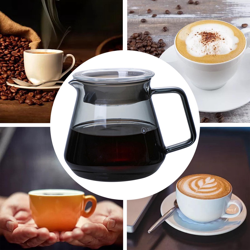 Shamjina Bình Pha Cà Phê Bằng Kính Chất Lượng Cao