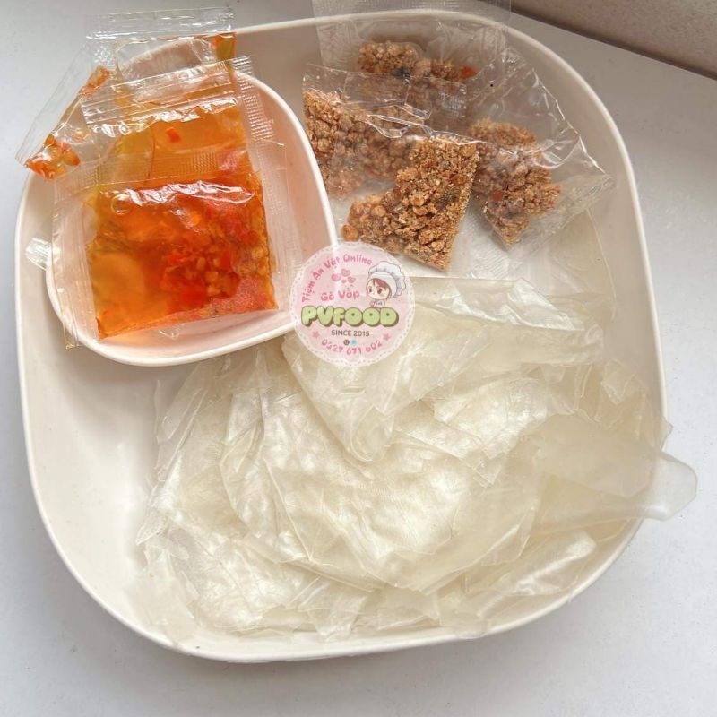 Xâu 10b Bánh Tráng Sate Muối Tây Ninh