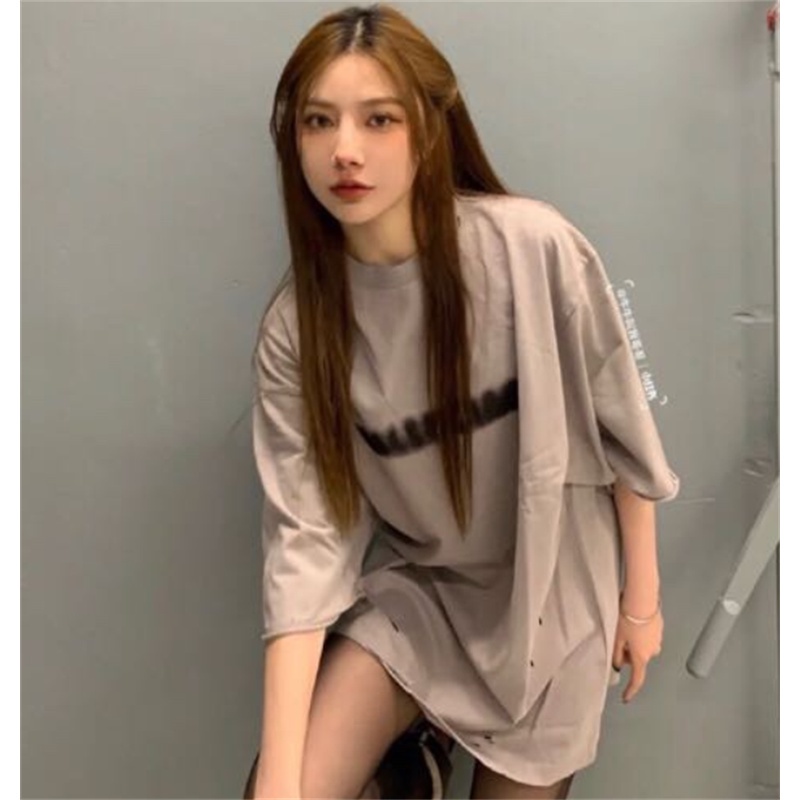 Hàng Có Sẵn Áo Thun Cotton Tay Ngắn In Chữ Ba & Iaga Phantom Blur Unisex