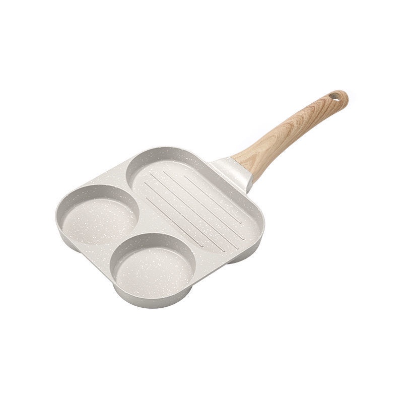 Three-in-One Breakfast Pot Egg Frying Pan Egg Hamburger Pan Non-Stick Pan Frying Pan Pancake Conveni