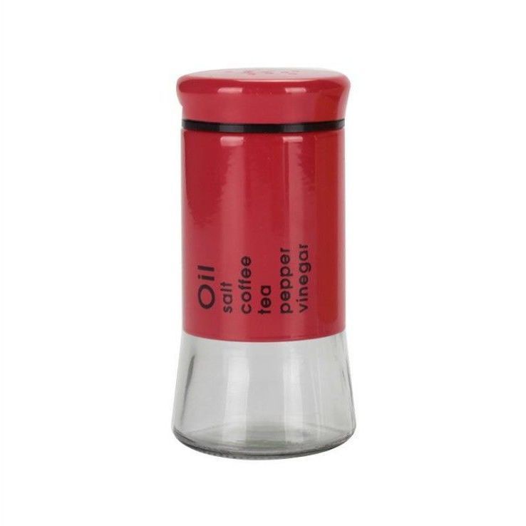 Seasoning Box Salt Jar Stainless Steel Barbecue Seasoning Jar Glass Pepper and Chili Powder Condimen