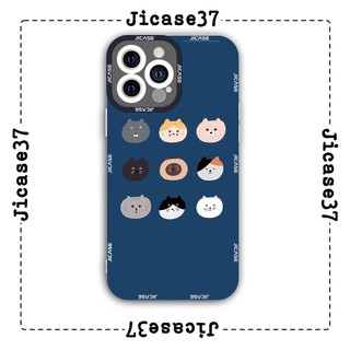 Ốp lưng iphone và samsung xiaomi oppo cạnh vuông Jicase những chú mèo 