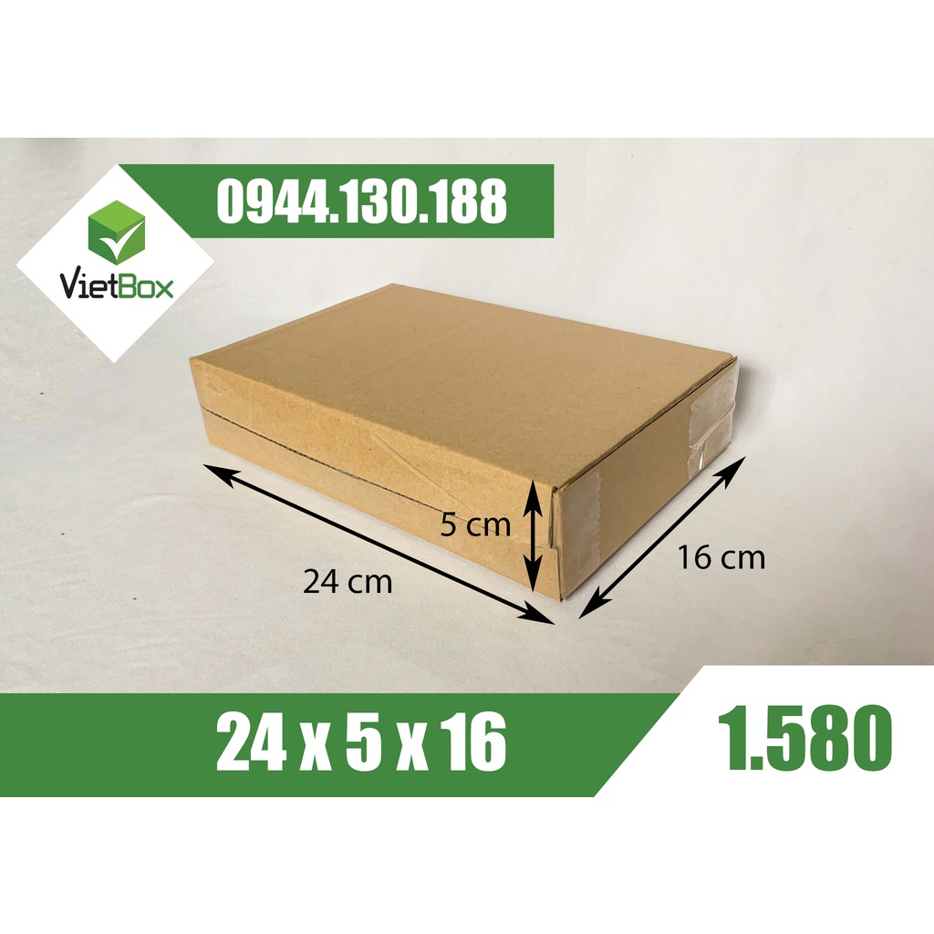Combo 40 hộp carton 24x5x16