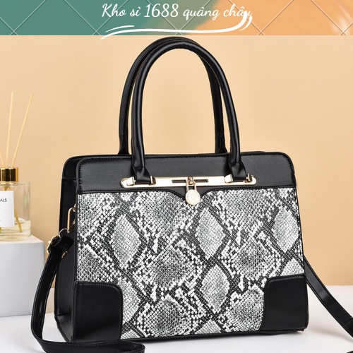 [XẢ KHO]  Túi quai xách nữ họa tiết da sang trọng - Hàng Quảng Châu Loại 1 (TT17)
