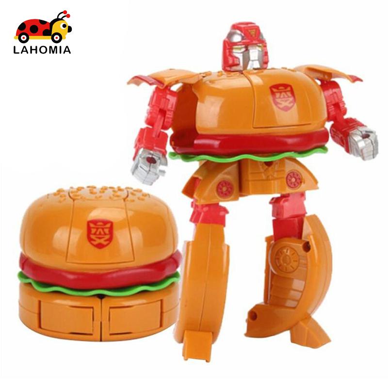 LAHOMIA Mô Hình Đồ Chơi Robot Biến Hình Hamburger Cho Bé Trai