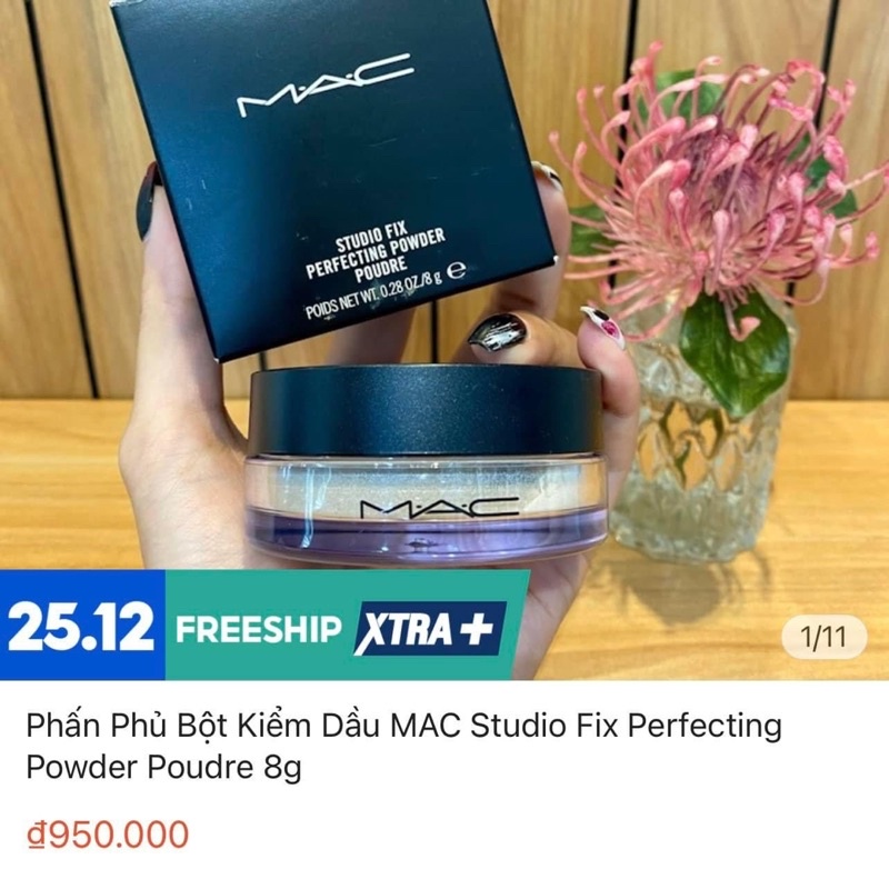 [TESTER] Phấn Phủ Bột Kiểm Dầu MAC Studio Fix Perfecting Powder Poudre 8g