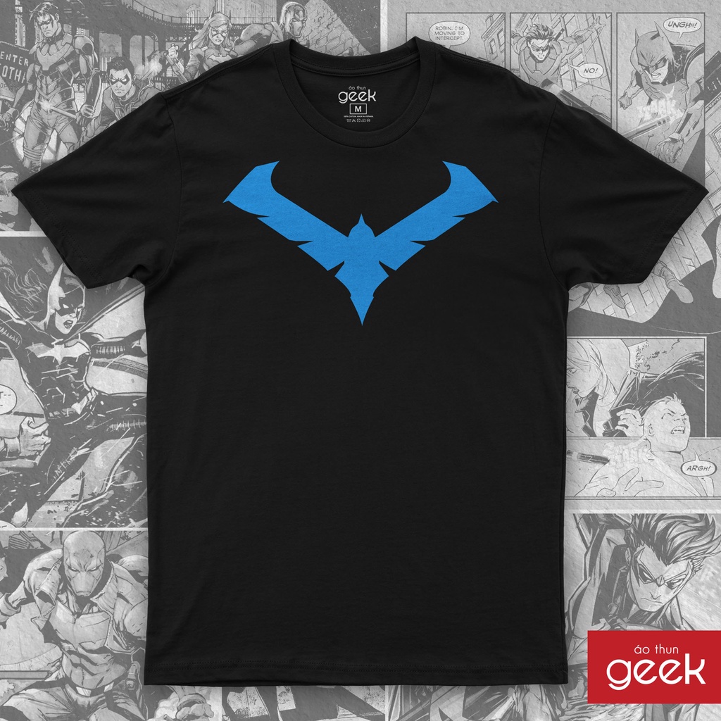Áo thun Unisex hình Gotham Knights - NightWing sắc nét, 100% Cotton vải dày, siêu mịn.