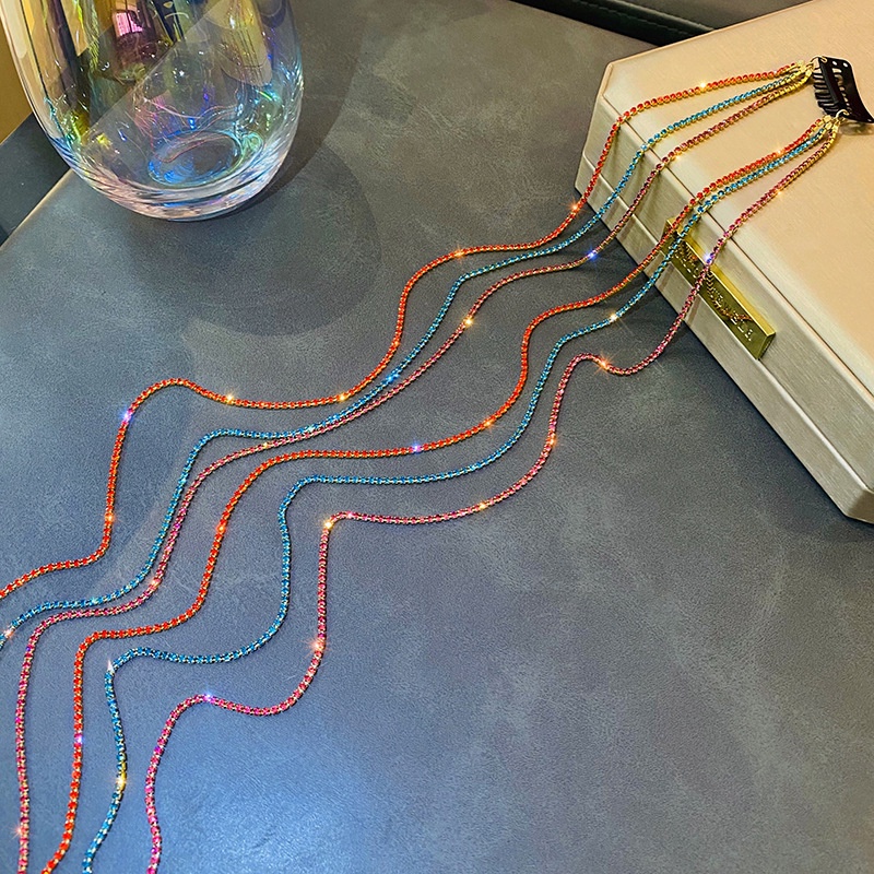 Kẹp Tóc Đính Đá Nhiều Màu Sắc Thời Trang Mùa Hè Cho Nữ