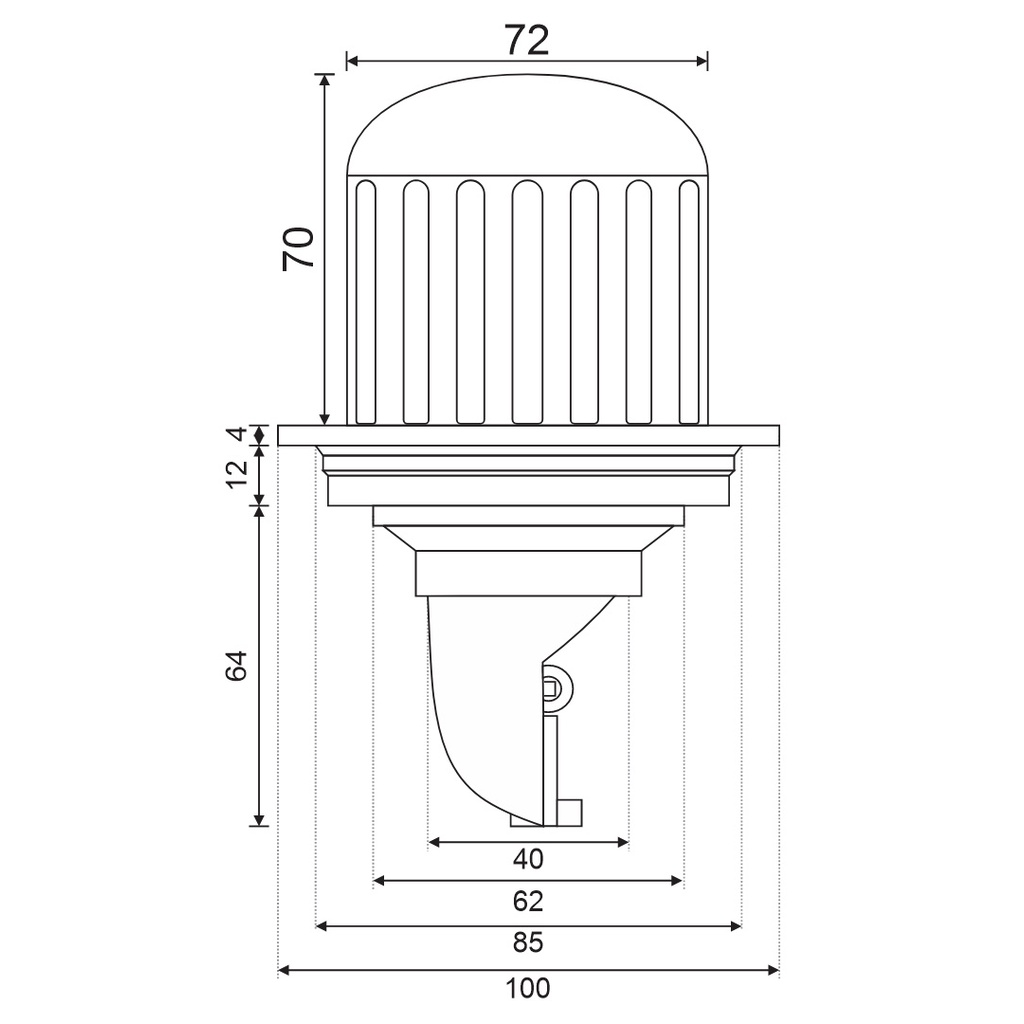 Thoát sàn ban công TS101-1Pro