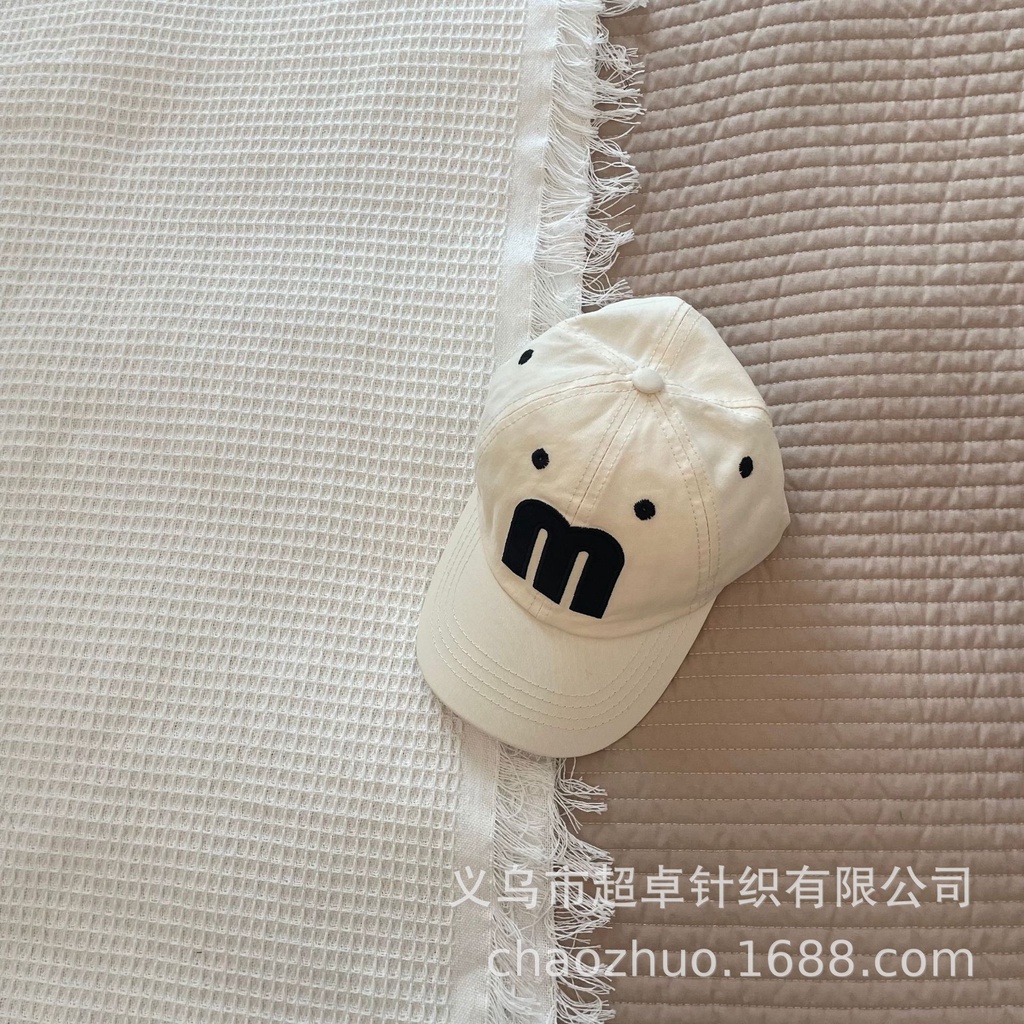 Mũ Lưỡi trai chữ M 7 màu cho bé trai bé gái mới phong cách Hàn Quốc  B74-21277