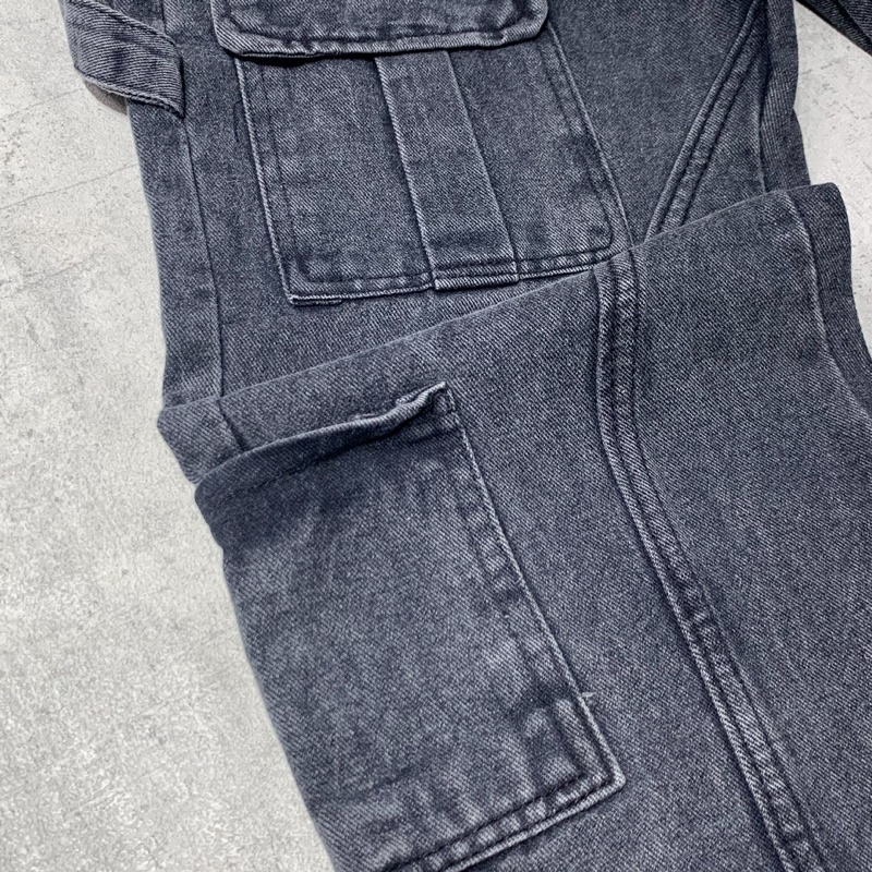 Quần Túi Hộp Vòng Cung Có Kèm Đai