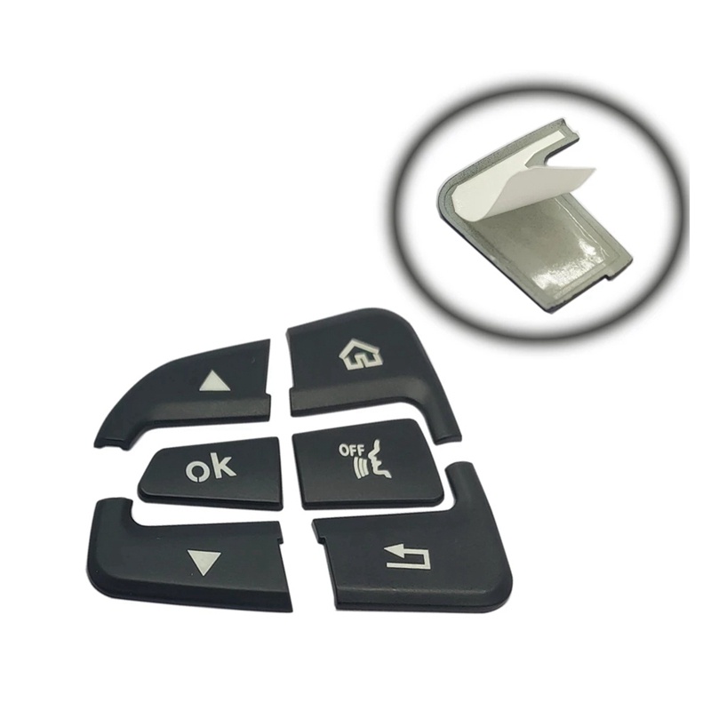 Miếng Dán Nút Điều Khiển Vô Lăng Xe Hơi Mercedes Benz GLC X253 C Class W205 CLA GLA A Class X156 C117 W176