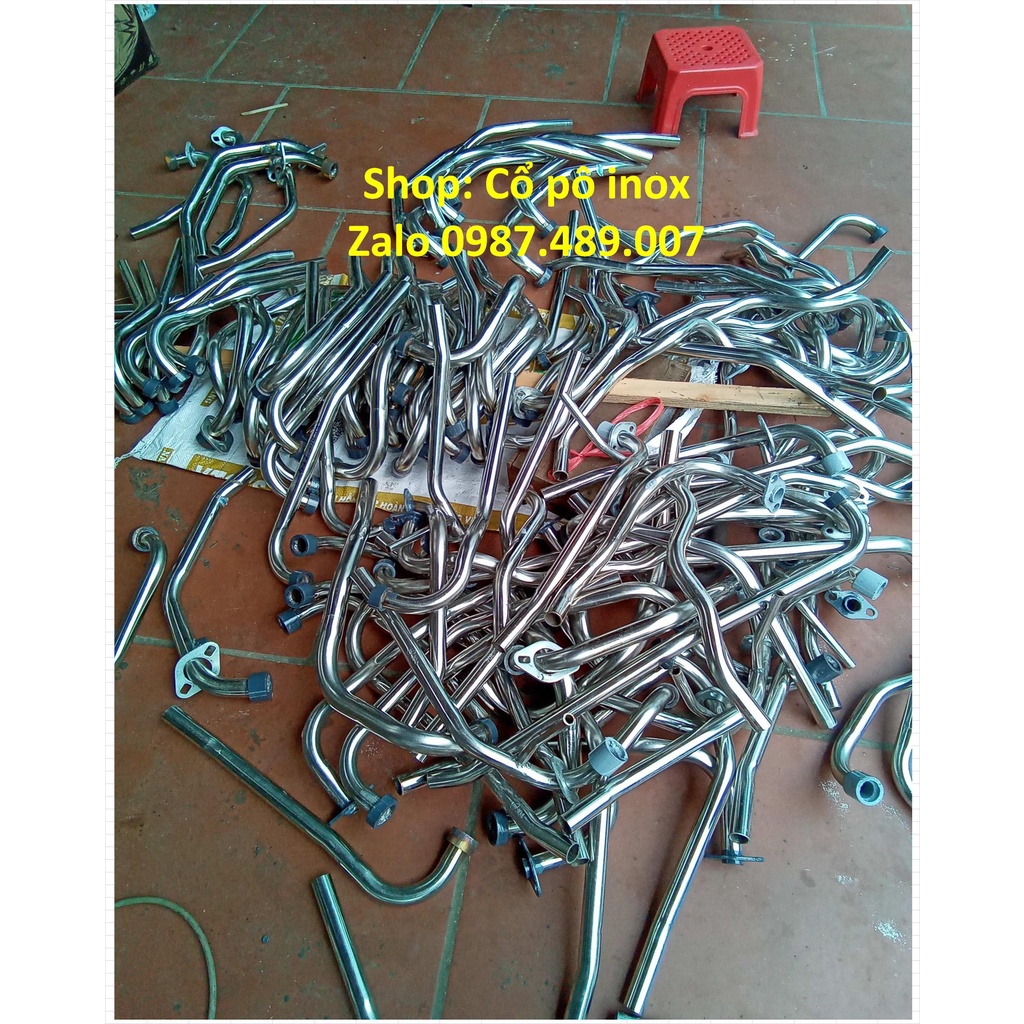 Cổ pô Suzuki revo, Smash, Shogun inox 304