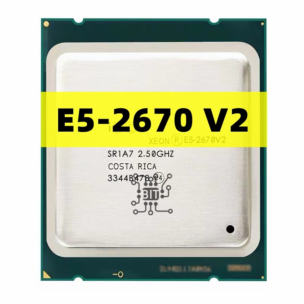 CPU Intel Xeon E5 2670v2, 10 nhân 20 luồng, socket 2011