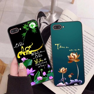 Ốp lưng Oppo A1k - A3s - Ốp Oppo in hình chữ thư pháp tâm an, cha mẹ , tài lộc đầy ý nghĩa