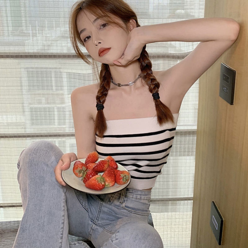 Áo ống XINLANYASHE không tay thời trang Hàn Quốc 2023 mới quyến rũ cho nữ