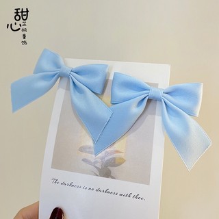 Kẹp Tóc Nơ Lụa Nhiều Màu Xinh Xắn