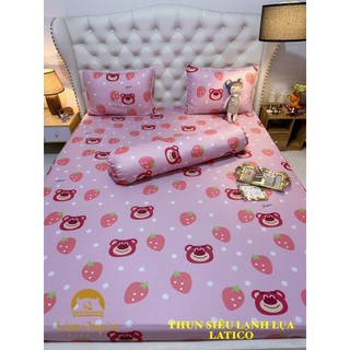 Bộ ga thun siêu lạnh lụa latico thái lan cao cấp