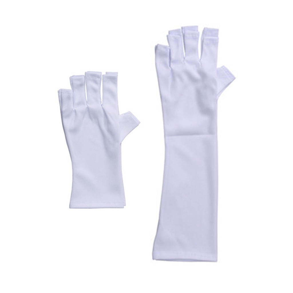 Găng Tay Hở Ngón Bảo Vệ Móng Tay Chống Tia UV