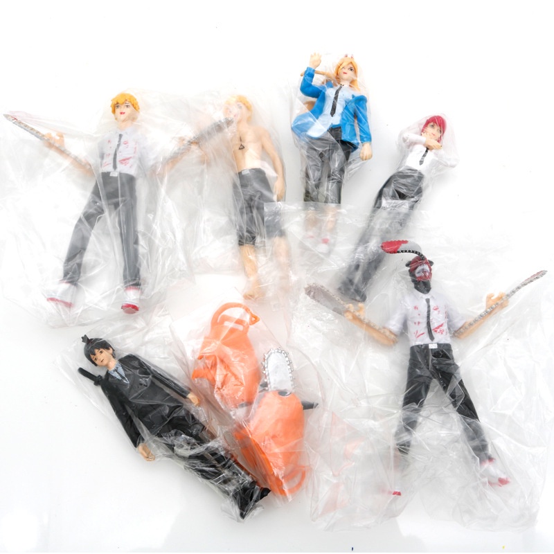 Set 8 Mô Hình Nhân Vật Phim Hoạt Hình Chainsaw Man Denji Power Pochita