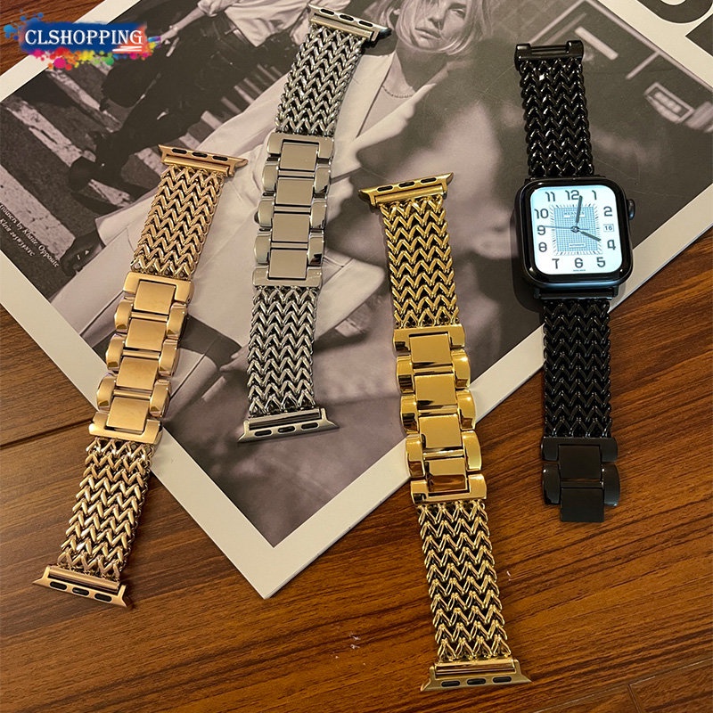 Dây Đeo Đồng Hồ Bằng Kim Loại Dành Cho apple watch ultra 9 8 7 6 se 5 4 3 2 1 38mm 42mm 41mm 45mm 40mm 44mm 49mm