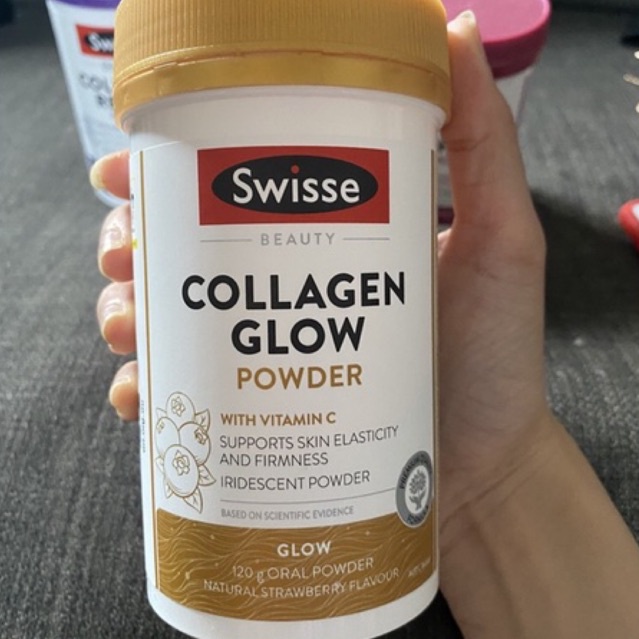 Viên uống đẹp da Swisse Beauty Collagen Glow With Collagen peptides 60 tablets