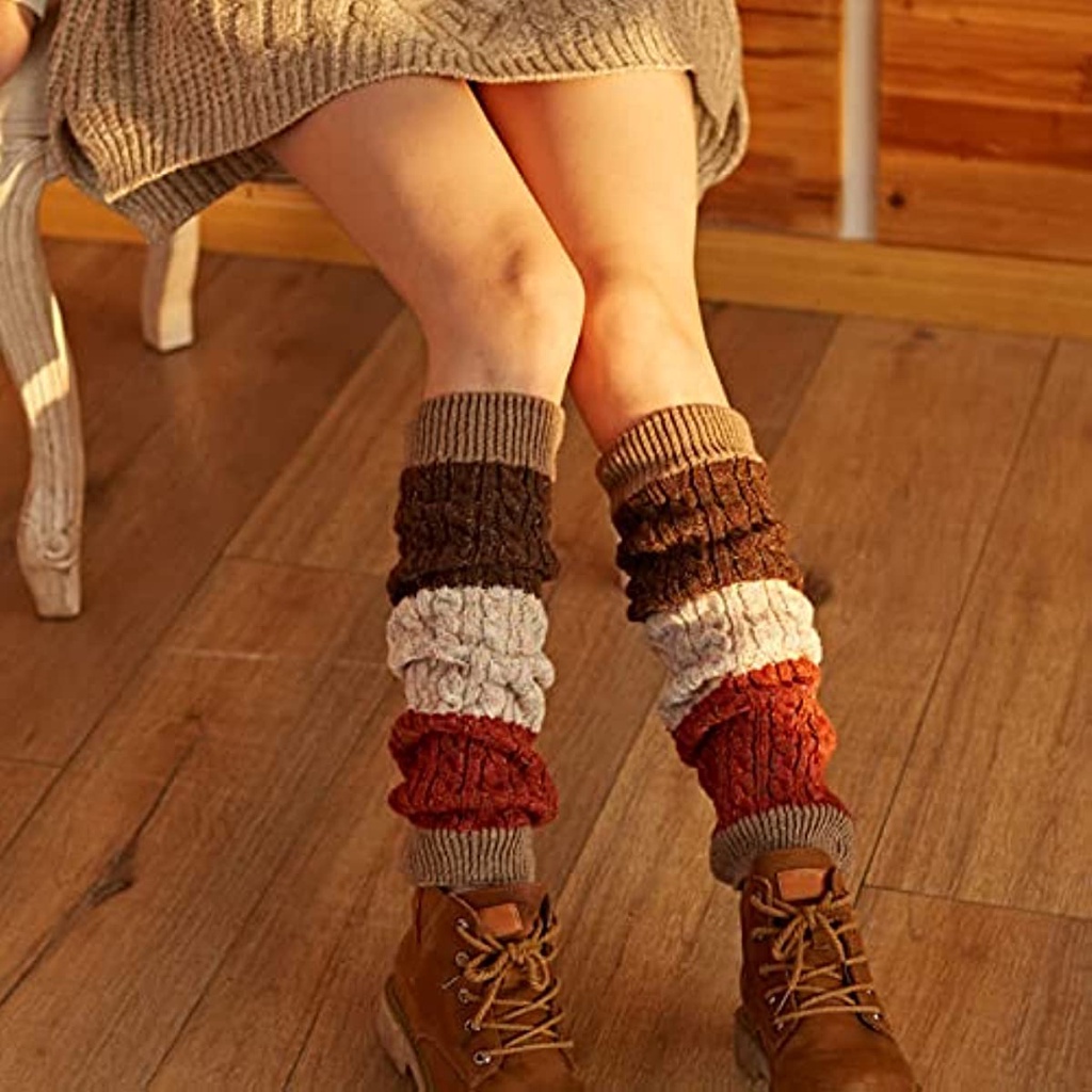 Set Vớ Ống Rộng Đan Len Ấm Áp Thời Trang Thu Đông Cho Nữ ruiyan