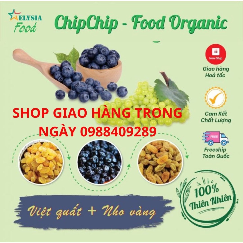 Việt quất sấy khô mix nho sấy dẻo loại đặc biệt 100g, 200g, 500g