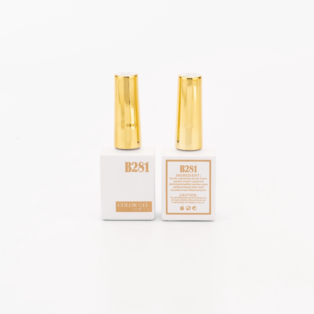 Sơn Gel Đen, Trắng , Ngà , Gạo B281 15ml Chính Hãng