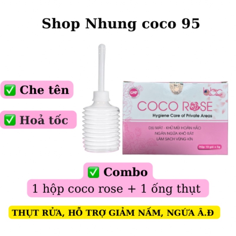 Bột phụ khoa COCO ROSE se khít sạch viêm làm hồng vùng kín