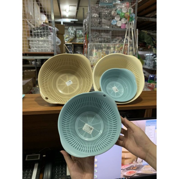 Rổ nhựa kèm thau 2 lớp Duy Thành